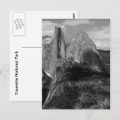 Halbkuppel schwarz und weiß postkarte (Vorne/Hinten)