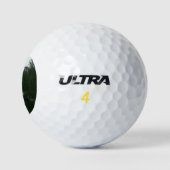 Halbkuppel Sonnenuntergang im Yosemite Nationalpar Golfball (Logo)