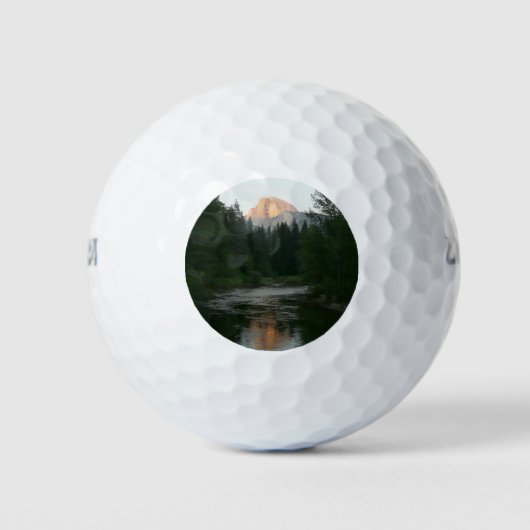 Halbkuppel Sonnenuntergang im Yosemite Nationalpar Golfball (Vorderseite)