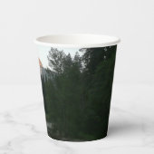 Halbkuppel Sonnenuntergang im Yosemite Nationalpar Pappbecher (Rückseite)