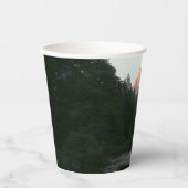 Halbkuppel Sonnenuntergang im Yosemite Nationalpar Pappbecher (Vorderseite)