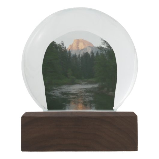Halbkuppel Sonnenuntergang im Yosemite Nationalpar Schneekugel (Vorderseite)