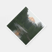 Halbkuppel Sonnenuntergang im Yosemite Nationalpar Serviette (Ecke)