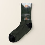 Halbkuppel Sonnenuntergang im Yosemite Nationalpar Socken (Links - Außen)
