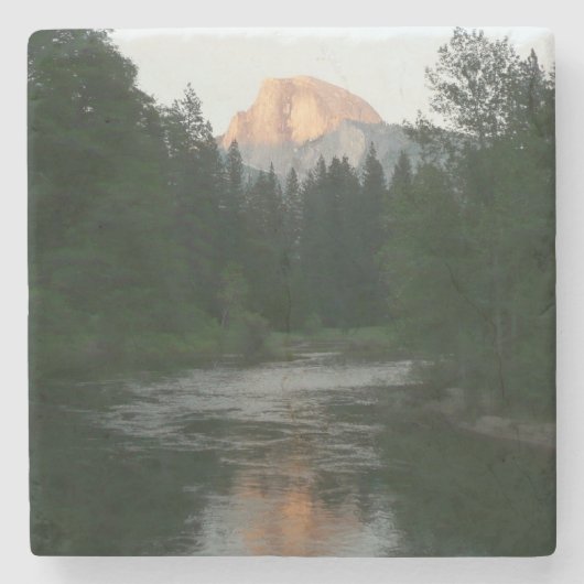 Halbkuppel Sonnenuntergang im Yosemite Nationalpar Steinuntersetzer (Vorderseite)