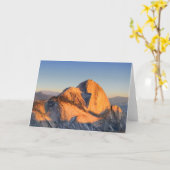 Halbkuppel Sonnenuntergang vom Mt Watkins - Yosemi Karte (Gelbe Blume)