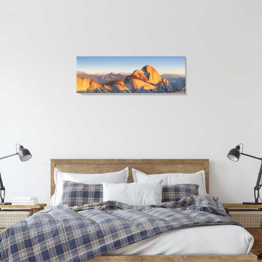 Halbkuppel Sonnenuntergang vom Mt Watkins - Yosemi Leinwanddruck (Insitu (Schlafzimmer))
