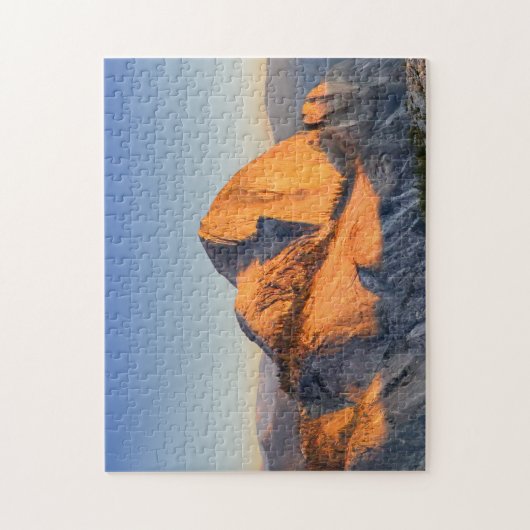 Halbkuppel Sonnenuntergang vom Mt Watkins - Yosemi Puzzle (Vertikal)