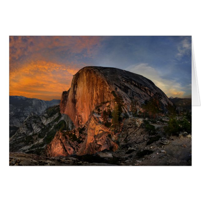 Halbkuppel Sonnenuntergang - Yosemite (Vorderseite (Horizontal))