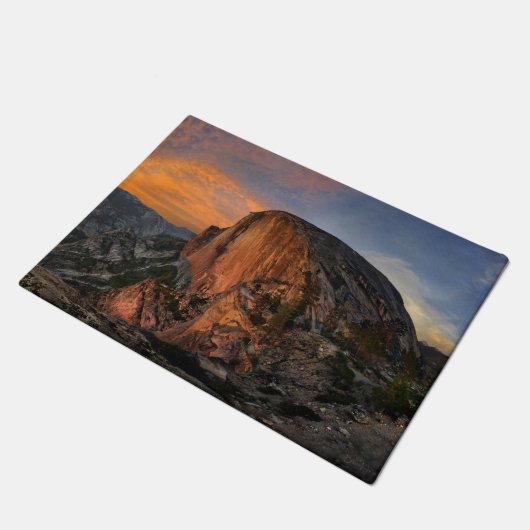 Halbkuppel Sonnenuntergang - Yosemite Fußmatte (Schrägansicht)