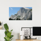 Halbkuppel von der Seite im Yosemite Nationalpark Poster (Heimbüro)