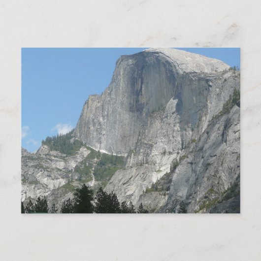 Halbkuppel von der Seite im Yosemite Nationalpark Postkarte (Vorderseite)