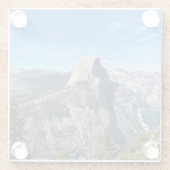 Halbkuppel von Glacier Point, Yosemite, CA Glasuntersetzer (Rückseite)