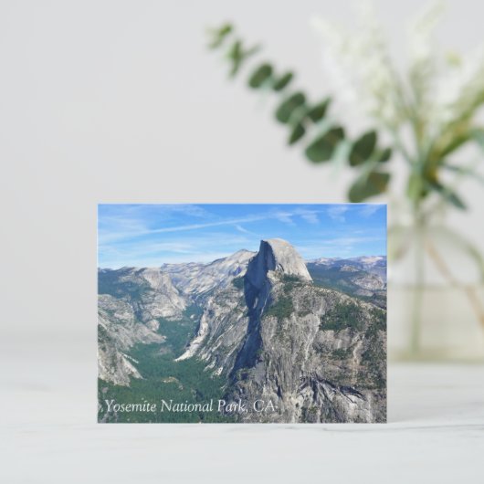 Halbkuppel von Glacier Point, Yosemite, CA Postcar Postkarte (Stehend Vorderseite)