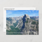 Halbkuppel von Glacier Point, Yosemite, CA Postcar Postkarte (Vorne/Hinten)