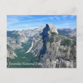 Halbkuppel von Glacier Point, Yosemite, CA Postcar Postkarte (Vorderseite)