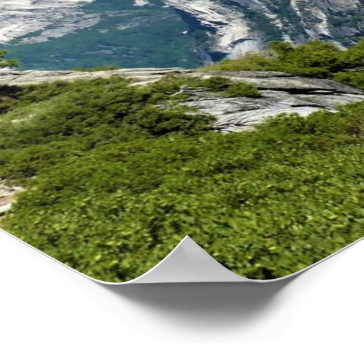 Halbkuppel von Glacier Point, Yosemite, CA Poster (Ecke)