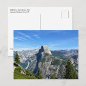 Halbkuppel von Glacier Point, Yosemite, CA Postkarte (Vorne/Hinten)