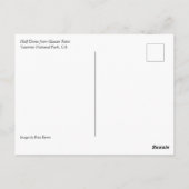 Halbkuppel von Glacier Point, Yosemite, CA Postkarte (Rückseite)