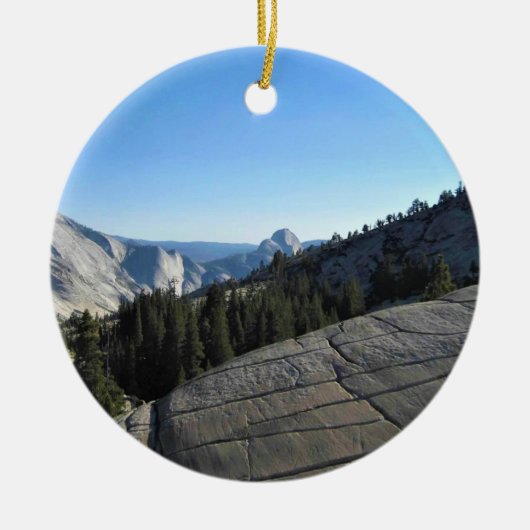 Halbkuppel von Olmstead Point, Yosemite, CA Keramik Ornament (Vorne)