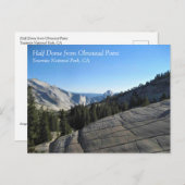 Halbkuppel von Olmstead Point, Yosemite, CA Postkarte (Vorne/Hinten)
