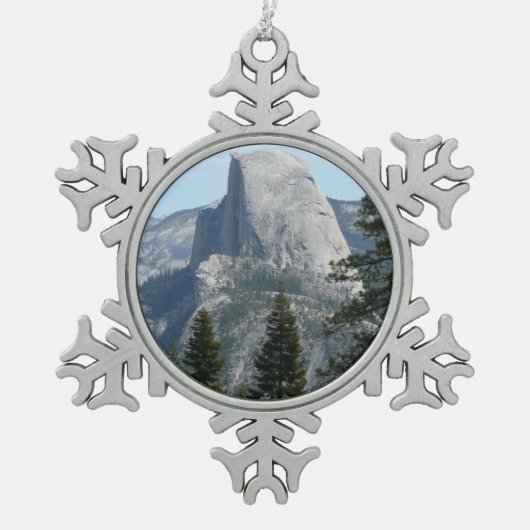 Halbkuppel von Panoramaweg I Schneeflocken Zinn-Ornament (Vorderseite)