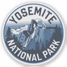 Halbkuppel Yosemite RundEmblem Aufkleber