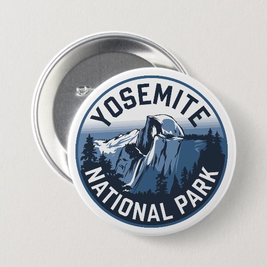 Halbkuppel Yosemite RundEmblem Button (Vorne & Hinten)