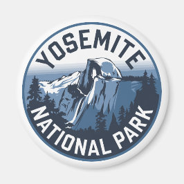 Halbkuppel Yosemite RundEmblem Magnet