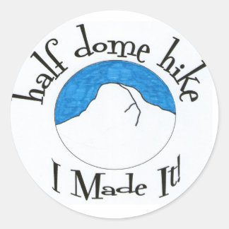 Halbkuppelwanderung "I made It!" Runder Aufkleber