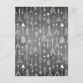 Halbleiter-Pfeil (schwarz) Postkarte (Vorderseite)