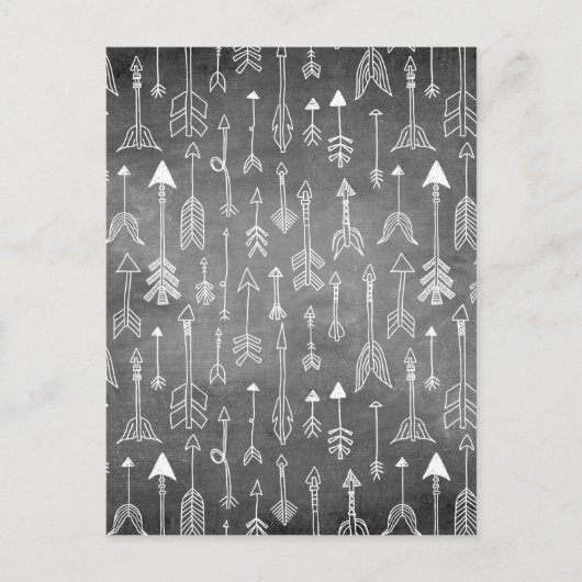 Halbleiter-Pfeil (schwarz) Postkarte (Vorderseite)