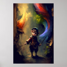 Halbling-Schurke Fantasy-Poster | RPG-Kunst 1
