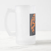 Halbmädchen Mattglas Bierglas (Links)