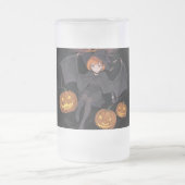 Halbmädchen Mattglas Bierglas (Mittel)