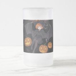 Halbmädchen Mattglas Bierglas