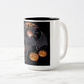 Halbmädchen Zweifarbige Tasse (VorderseiteRechts)