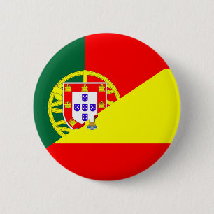Halbmalkennzeichnung portugiesischer Nachbarländer Button