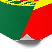 Halbmalkennzeichnung portugiesischer Nachbarländer Poster (Ecke)