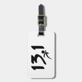 Halbmarathon 13,1 gepäckanhänger (Vorderseite vertikal)