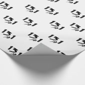 Halbmarathon 13,1 geschenkpapier (Ecke)