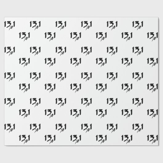 Halbmarathon 13,1 geschenkpapier (Flach)