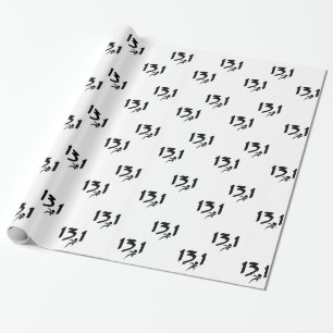 Halbmarathon 13,1 geschenkpapier