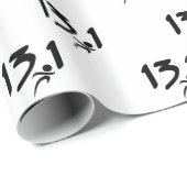 Halbmarathon 13,1 geschenkpapier (Rolleneckpunkt)