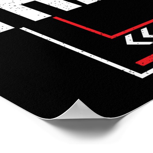 Halbmarathon 13.1 in Training Abstrakt Runner Poster (Ecke)