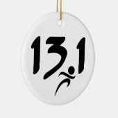 Halbmarathon 13,1 keramikornament (Rechts)