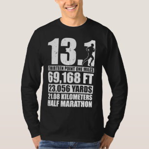 Halbmarathon 13,1 Meilen Running Runner T-Shirt