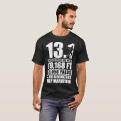 Halbmarathon 13,1 Meilen Running Runner T-Shirt (Vorne ganz)
