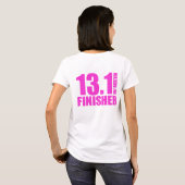 Halbmarathon Finisher - Pink T-Shirt (Schwarz voll)