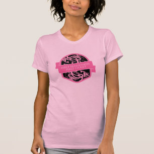 Halbmarathon-halb verrücktes Rosa T-Shirt